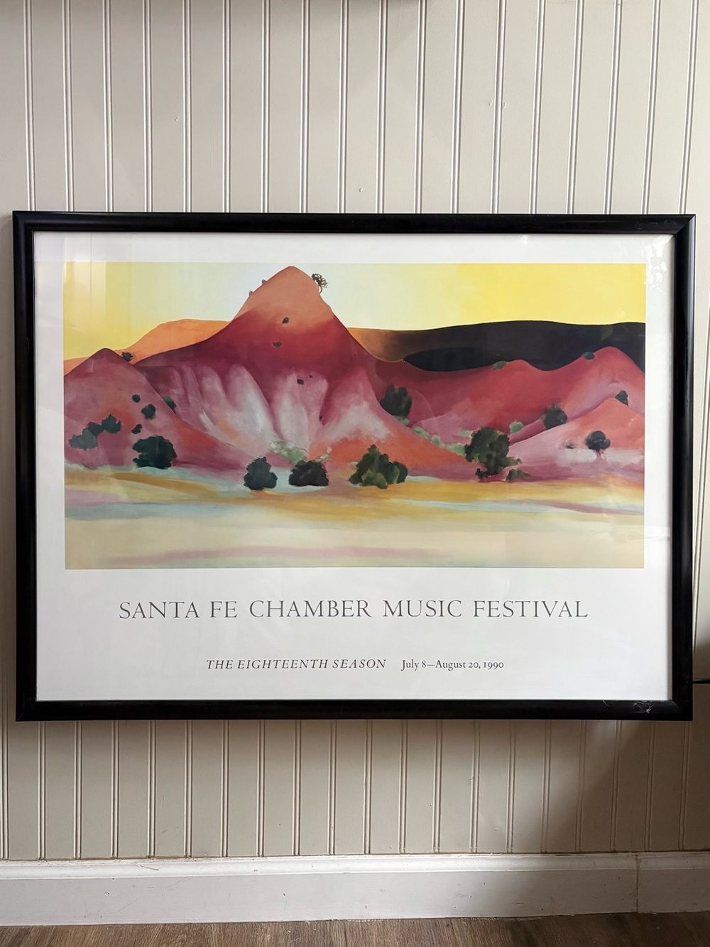 VTG Georgia O’Keeffe “Hills and Mesa to the West” Santa Fe Music Festival Poster